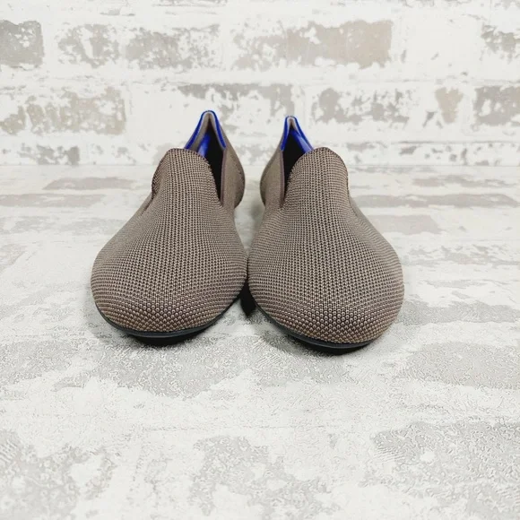 NEW Rothy's The Loafer Mocha Knit Round Toe Slip On Loafers F717